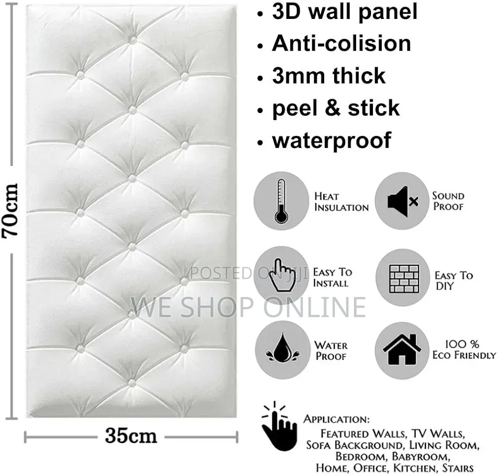 Soft Cushion High-Quality Thicken 3d Wall Stickers / Bed Headboards