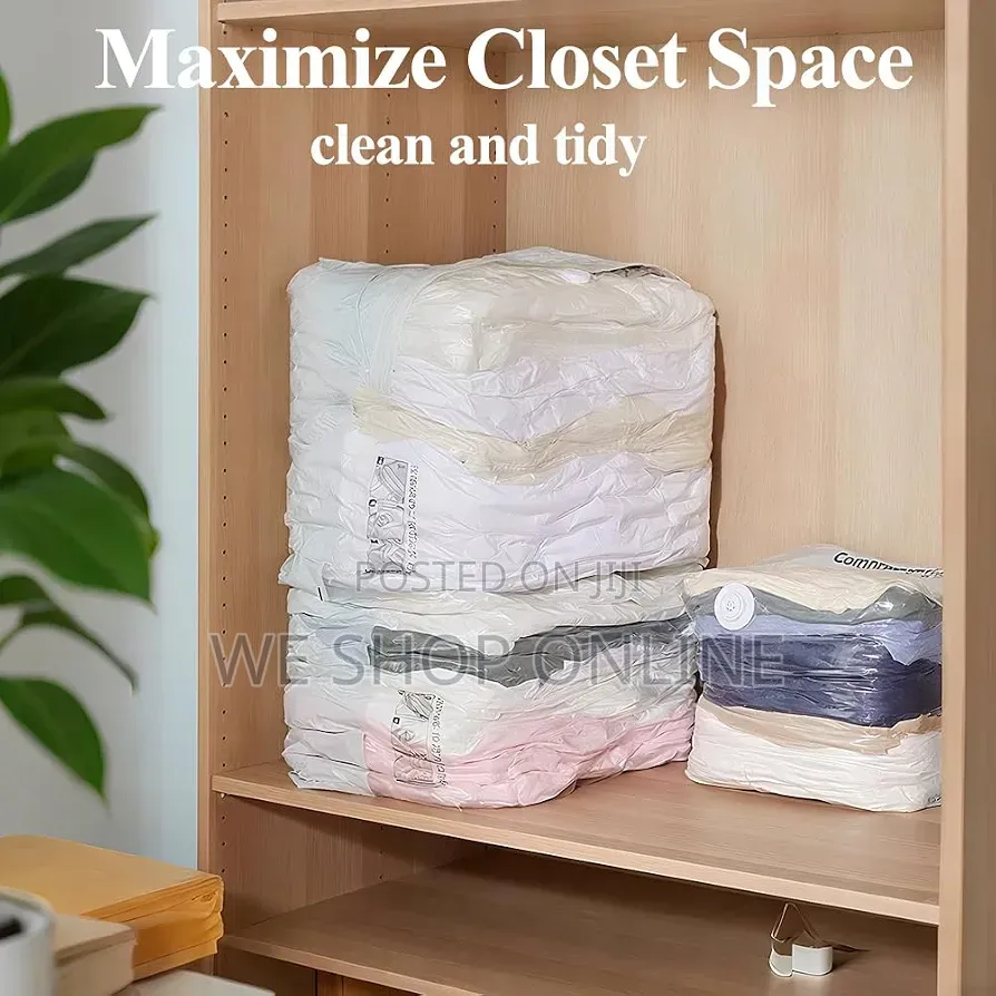5pcs Set No Pump Needed Vacuum Storage Bags for Clothes Blankets