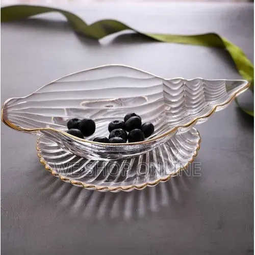 Transparent Glass Plate Ocean Series