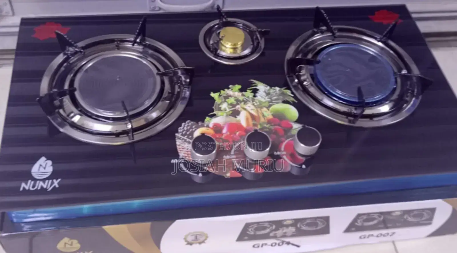 Nunix 3 Burner Table Top Gas Cooker