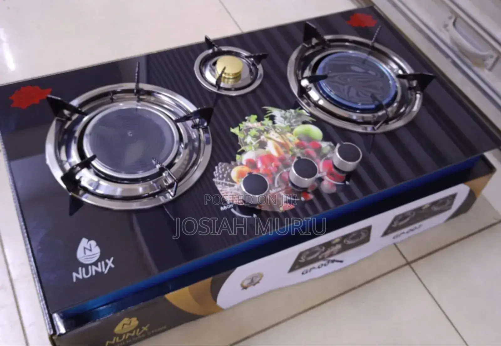 Nunix Energy Saving Triple Burner Gas Cooker