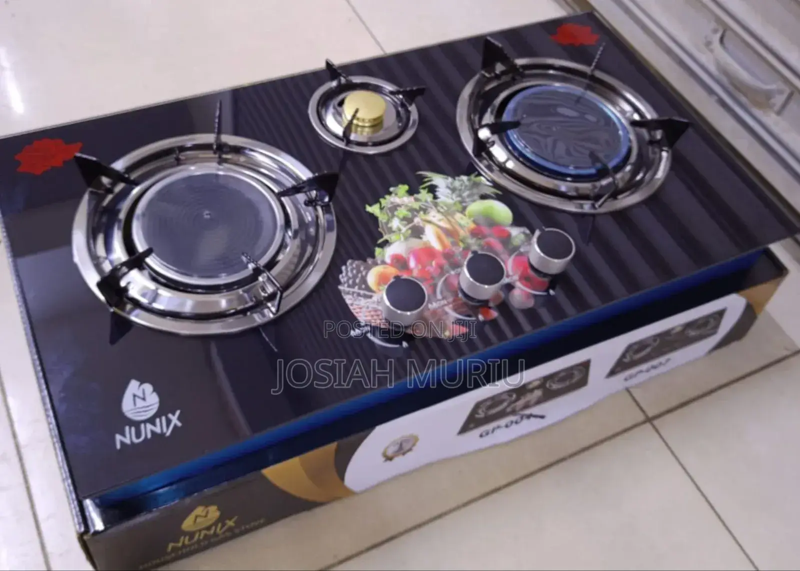 Nunix Energy Saving Triple Burner Gas Cooker