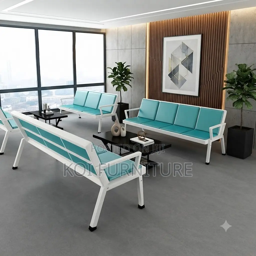 Office Bench; Three Seaters Up-Holstered Office Receptions Bench