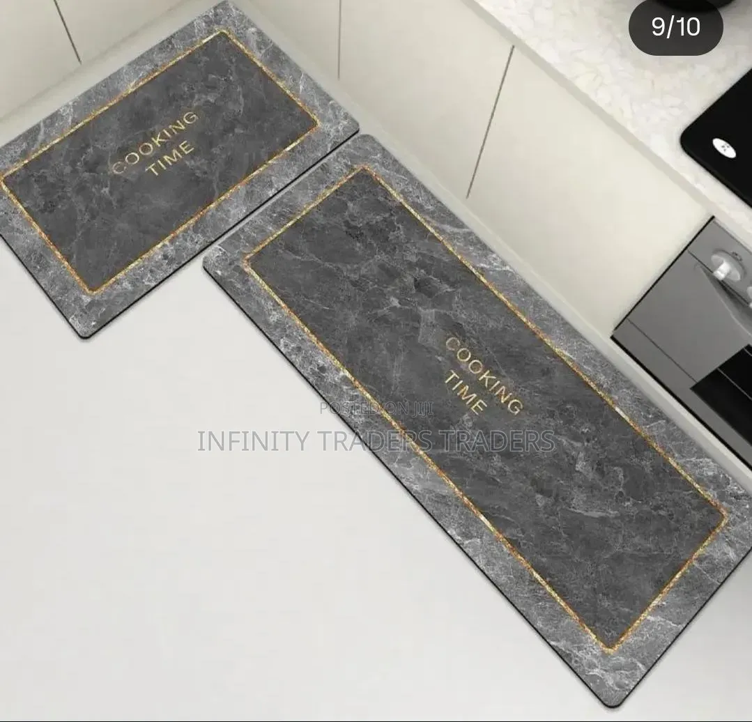 Rubber Underside Floor 2pcs Set 3d Kitchen Mat