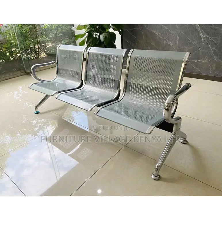 Modern Reception Metal Bench