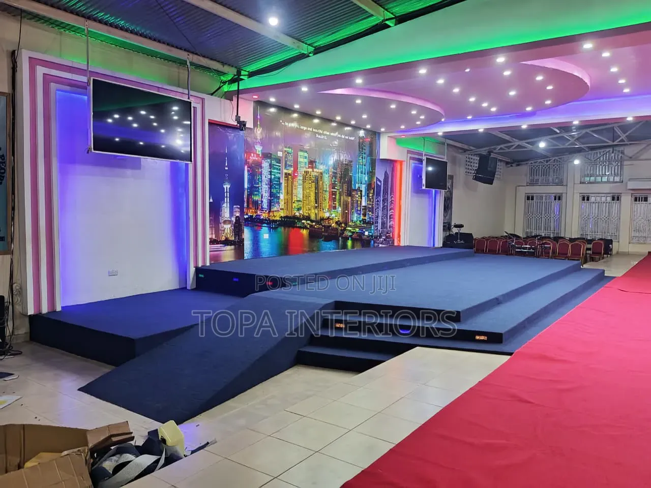 Beautiful Non Fluffy Church Floor Carpets for Altar Decoration
