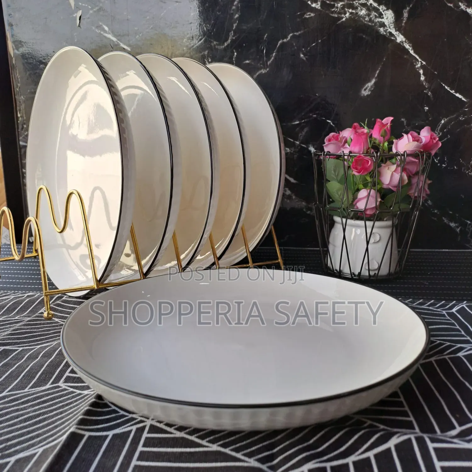 Ceramic Japanese Ring Plates