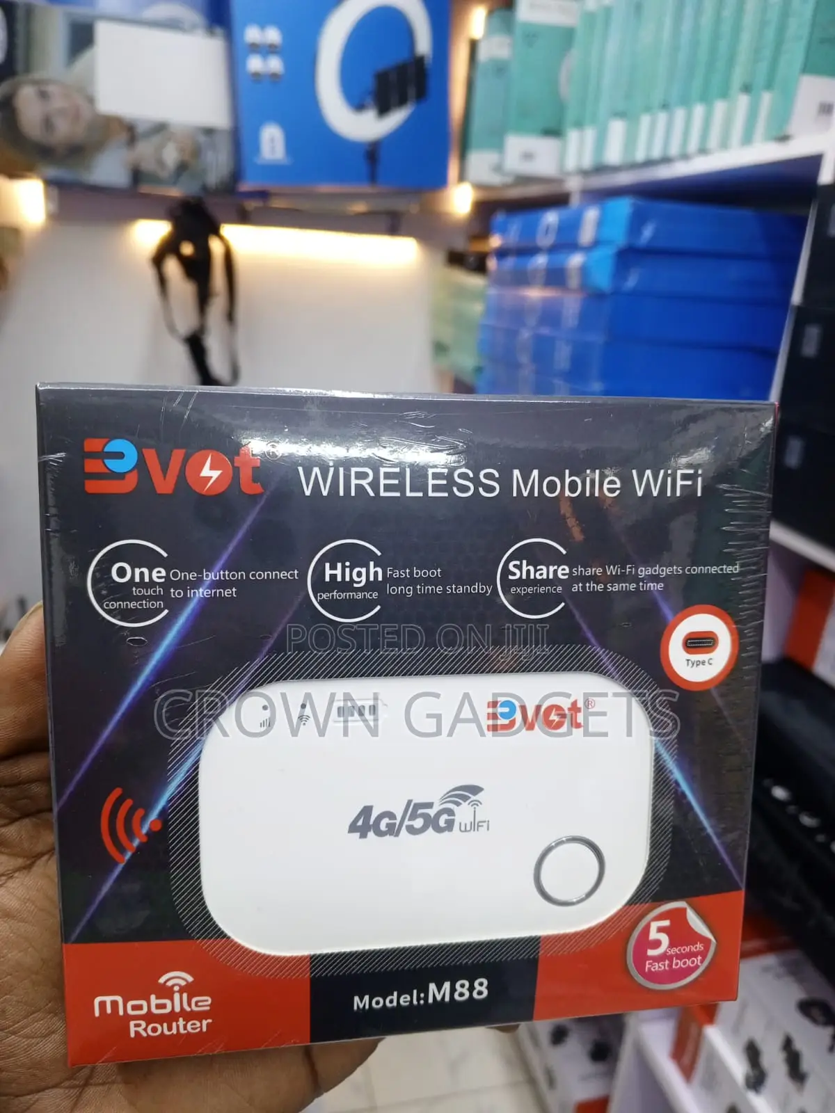 Bvot M88 Portable 4g 5g Wifi Hotspot Router Type-C