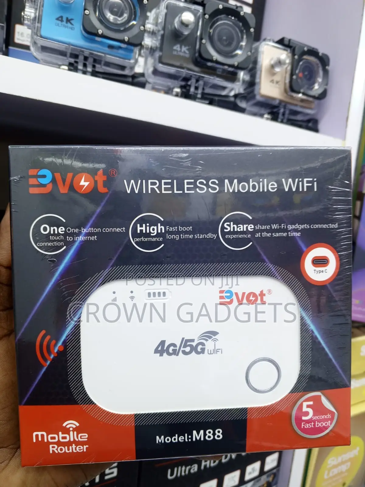 Bvot M88 Portable 4g 5g Wifi Hotspot Router Type-C