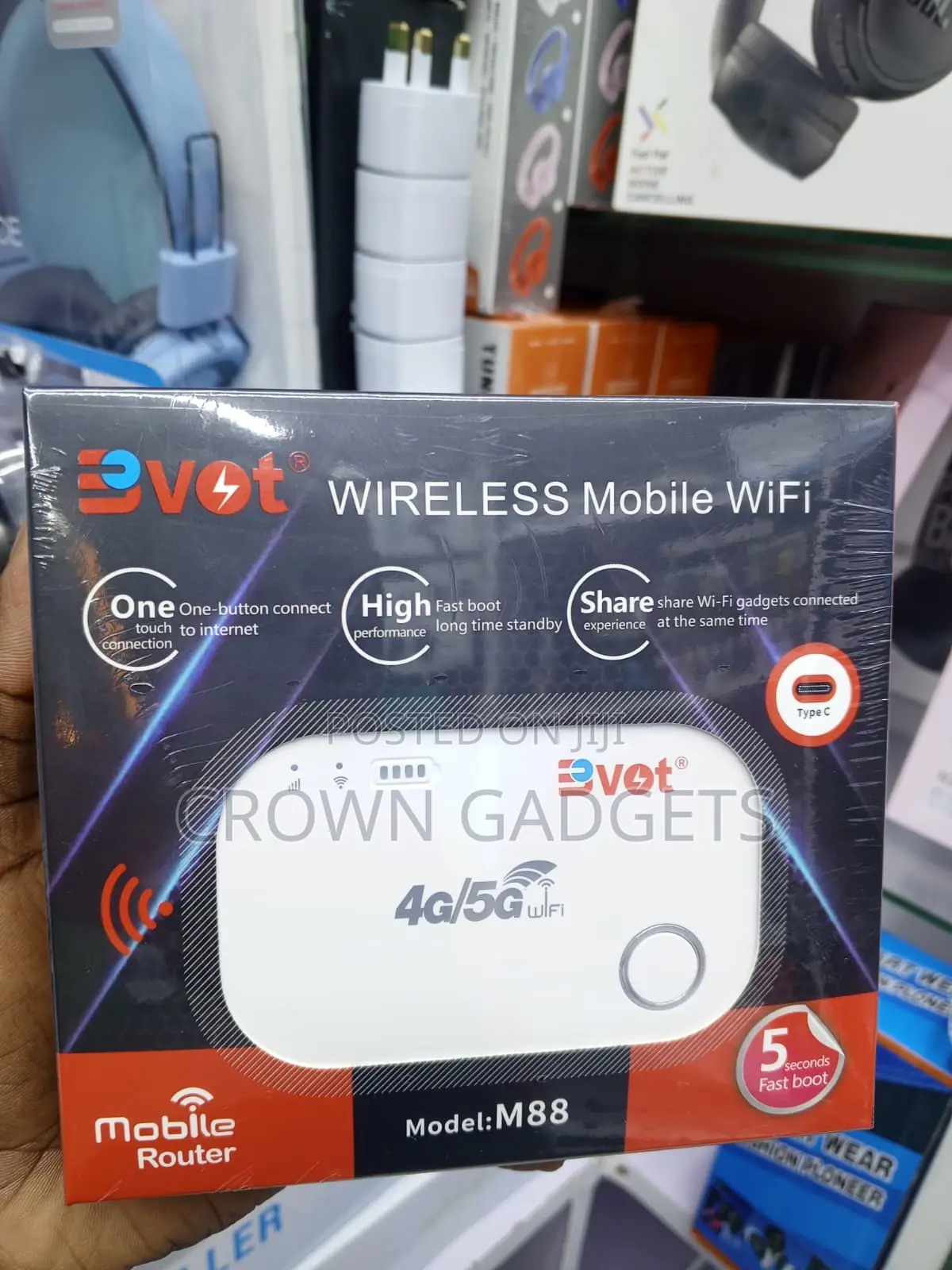Bvot M88 Portable 4g 5g Wifi Hotspot Router Type-C