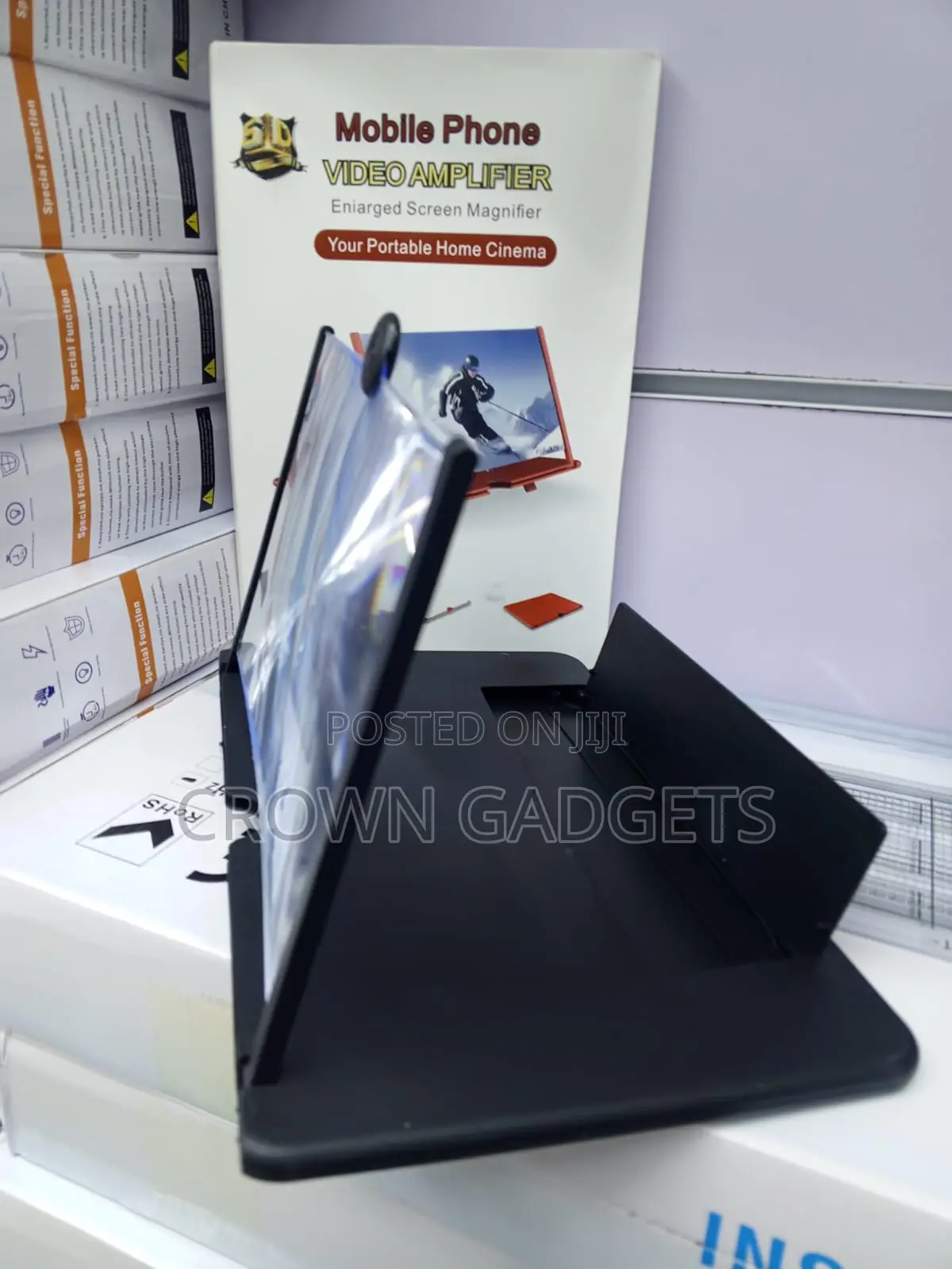 Foldable Phone Video Amplifier Portable Home Cinema Screen