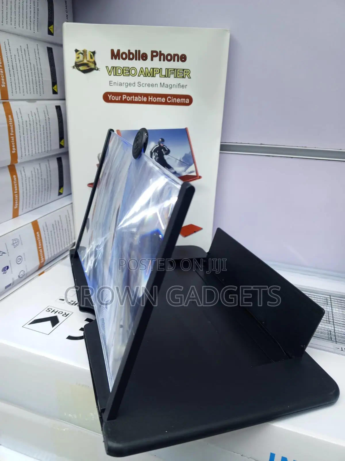 Foldable Phone Video Amplifier Portable Home Cinema Screen