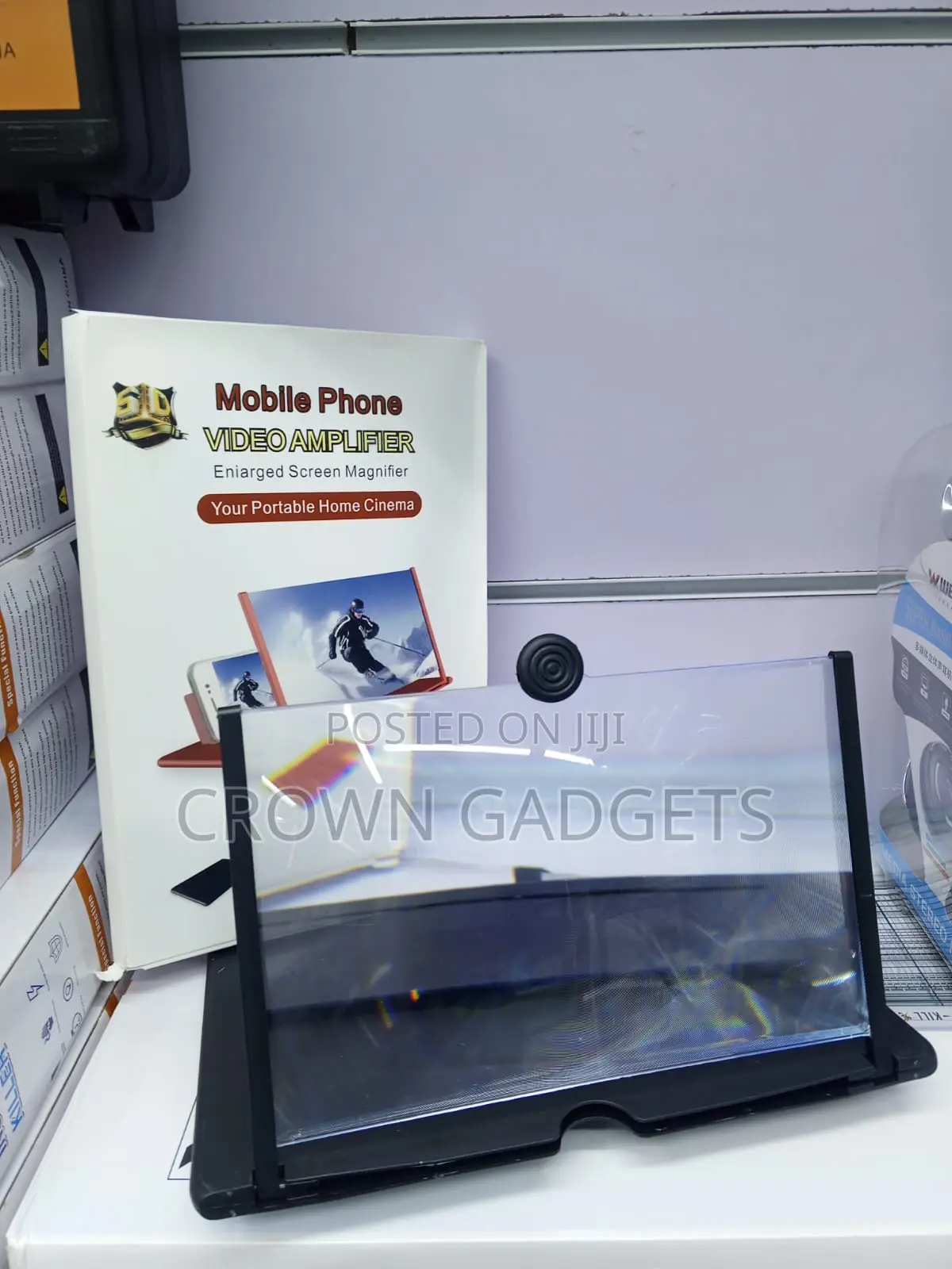 Foldable Phone Video Amplifier Portable Home Cinema Screen