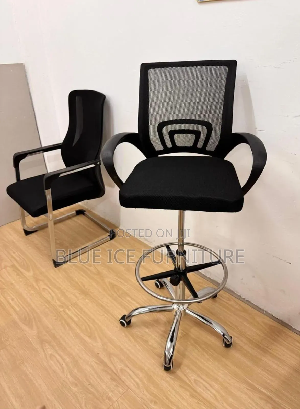 Low Back Counter Mesh Chair