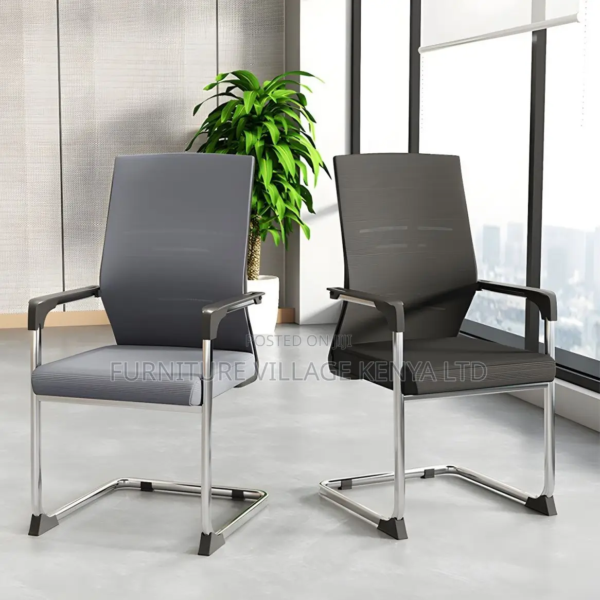 Padded Mesh Visitor Office Chair