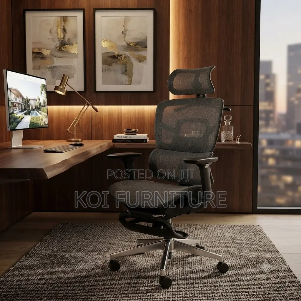 Office Chairs; Orthopedic High Back Chair With Return Footrest