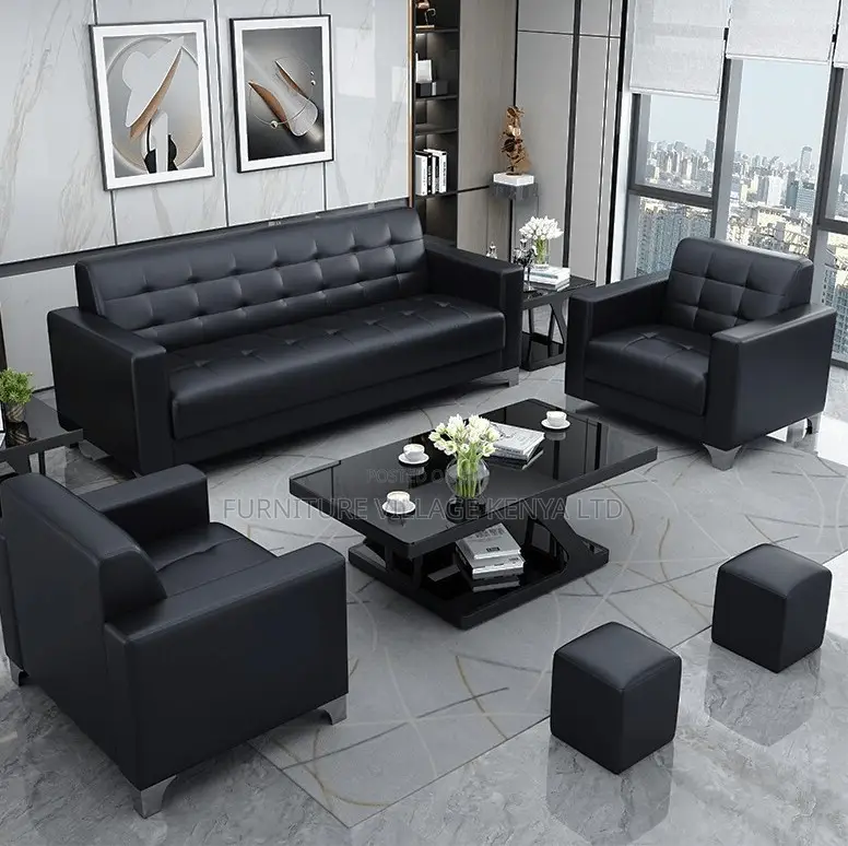 Executive Leather 5-Seater Sofa Set
