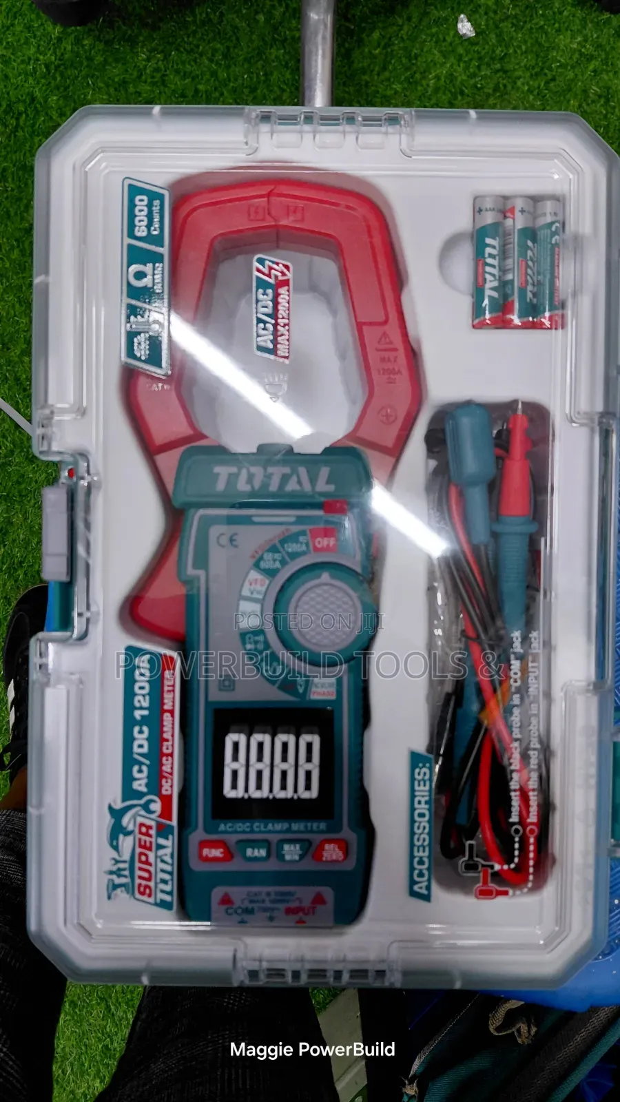Total Ac/Dc Clamp Meter Kit 600v