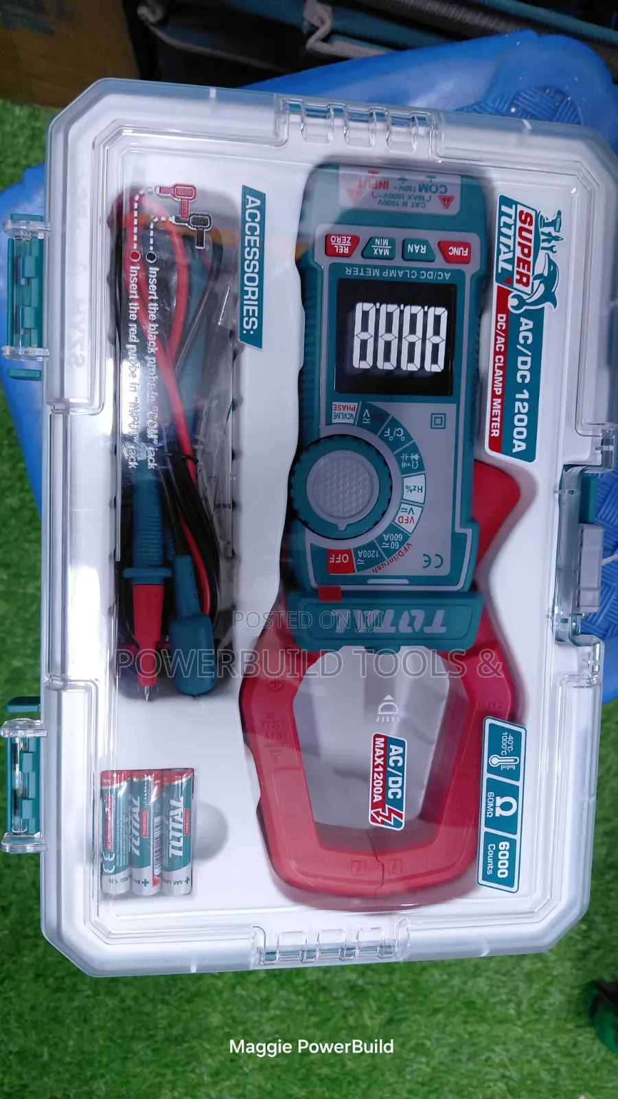 Total Ac/Dc Clamp Meter Kit 600v