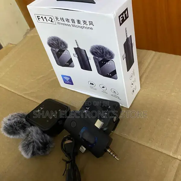 Type-C F11-2 3-in-1 Wireless Lavalier Mic With Noise Reduction
