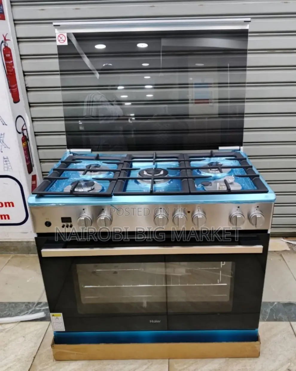 Haier 60*90 5gas Standing Cooker With Electric Oven and Wok Burner