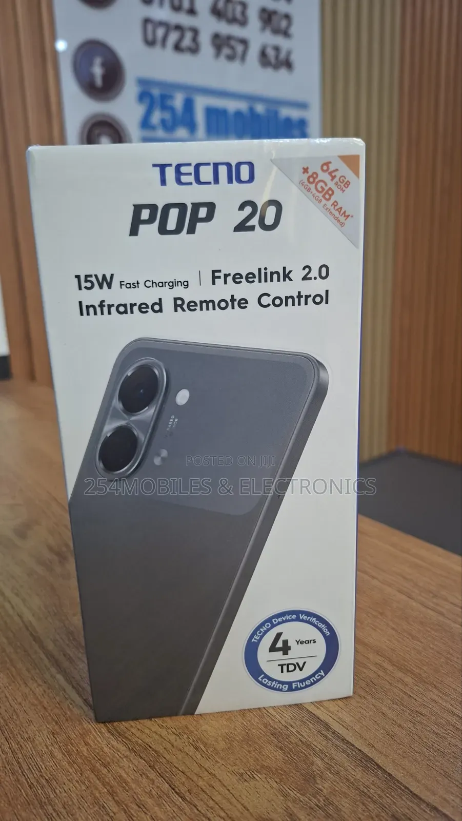 New Tecno Pop 20 64 GB Black