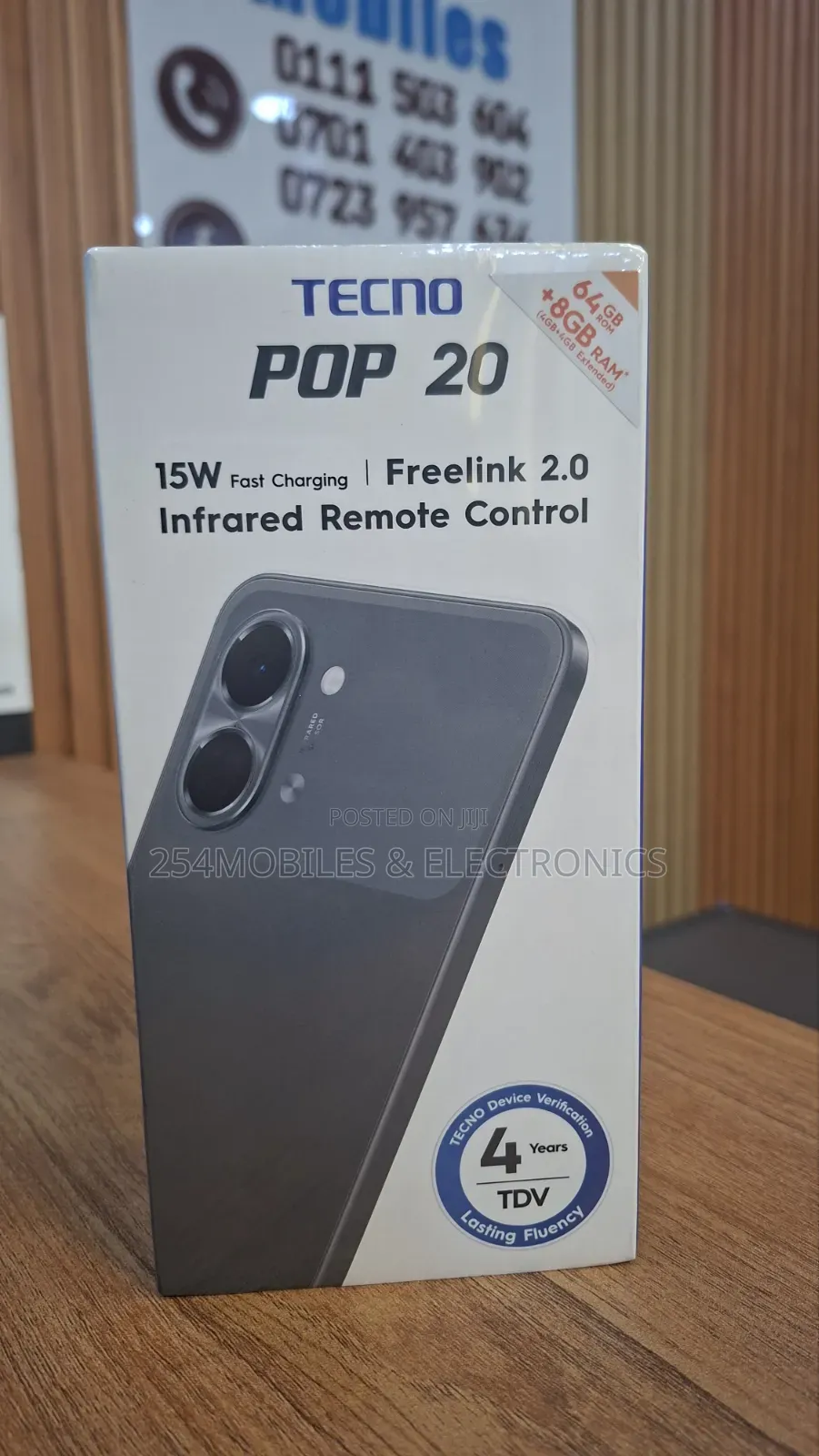 New Tecno Pop 20 64 GB Black