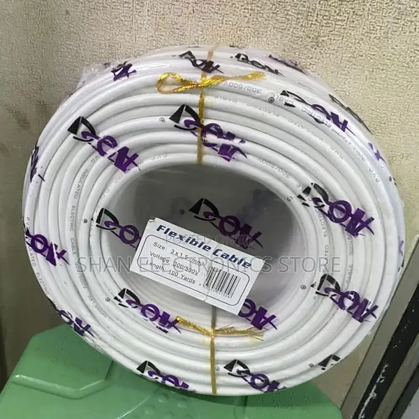 Flat Power Electric Cable 1 Roll 90m Mat Star 1.5 Twin Cable