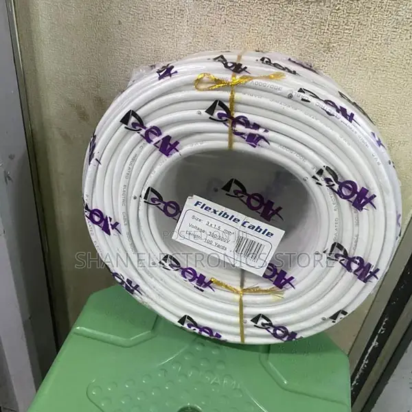 Flat Power Electric Cable 1 Roll 90m Mat Star 1.5 Twin Cable