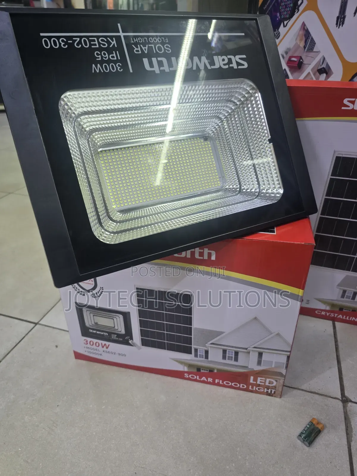 Original Starworth 300w Solar Flood Light With Solar Panel Included |
