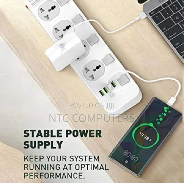 Ldnio 2500w 4 Sockets4 Usb Port And Power Surge Protector (Sc4408)