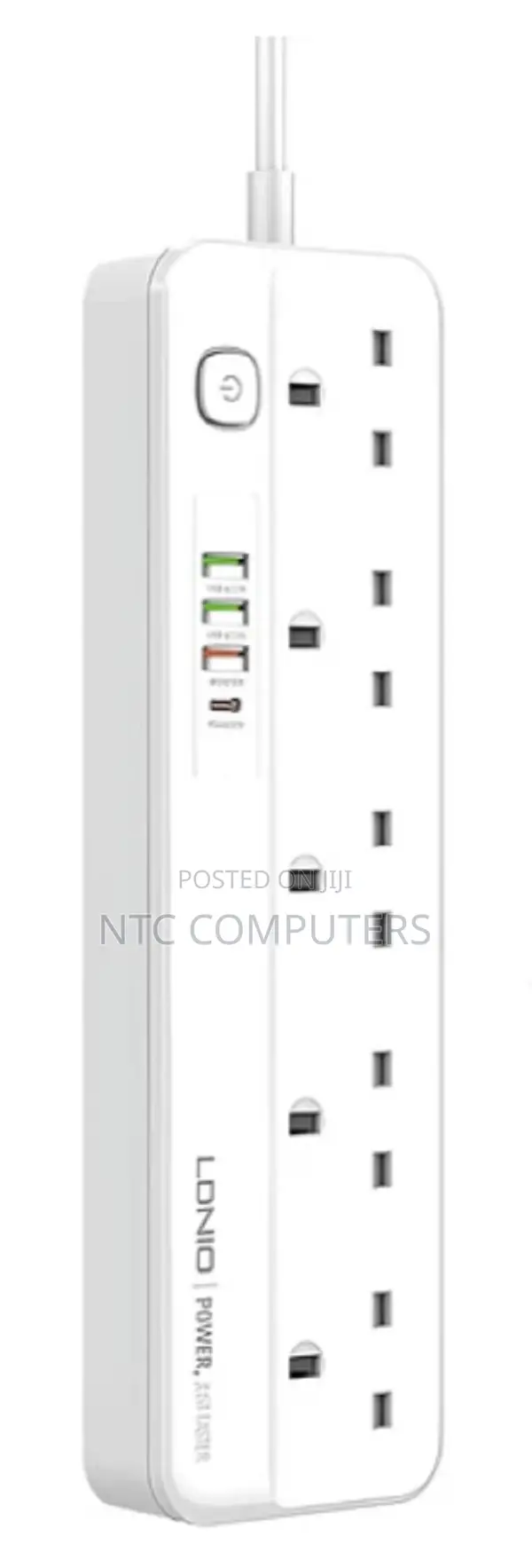 Ldnio Sc5415 Charging Extension 2mcable 2500w With Surgeprotectors