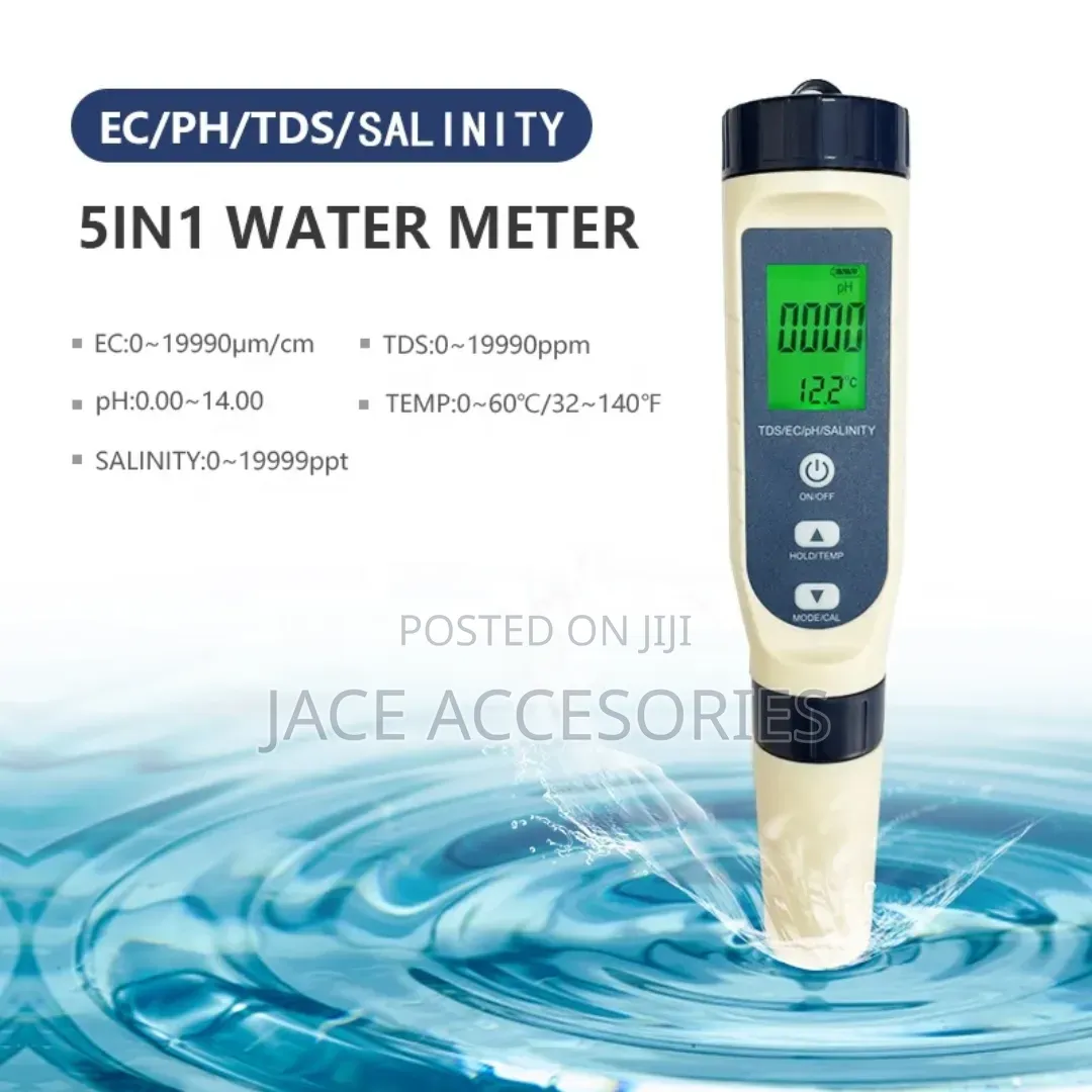 Digital 5 in 1 Water Quality Tester