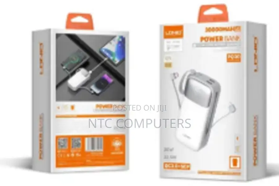 "Ldnio 30000mah/111wh +Lightning:Pd 20w Total Power: 22.5w Max"