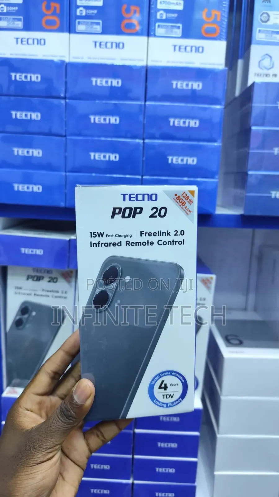 New Tecno Pop 20 128 GB Black