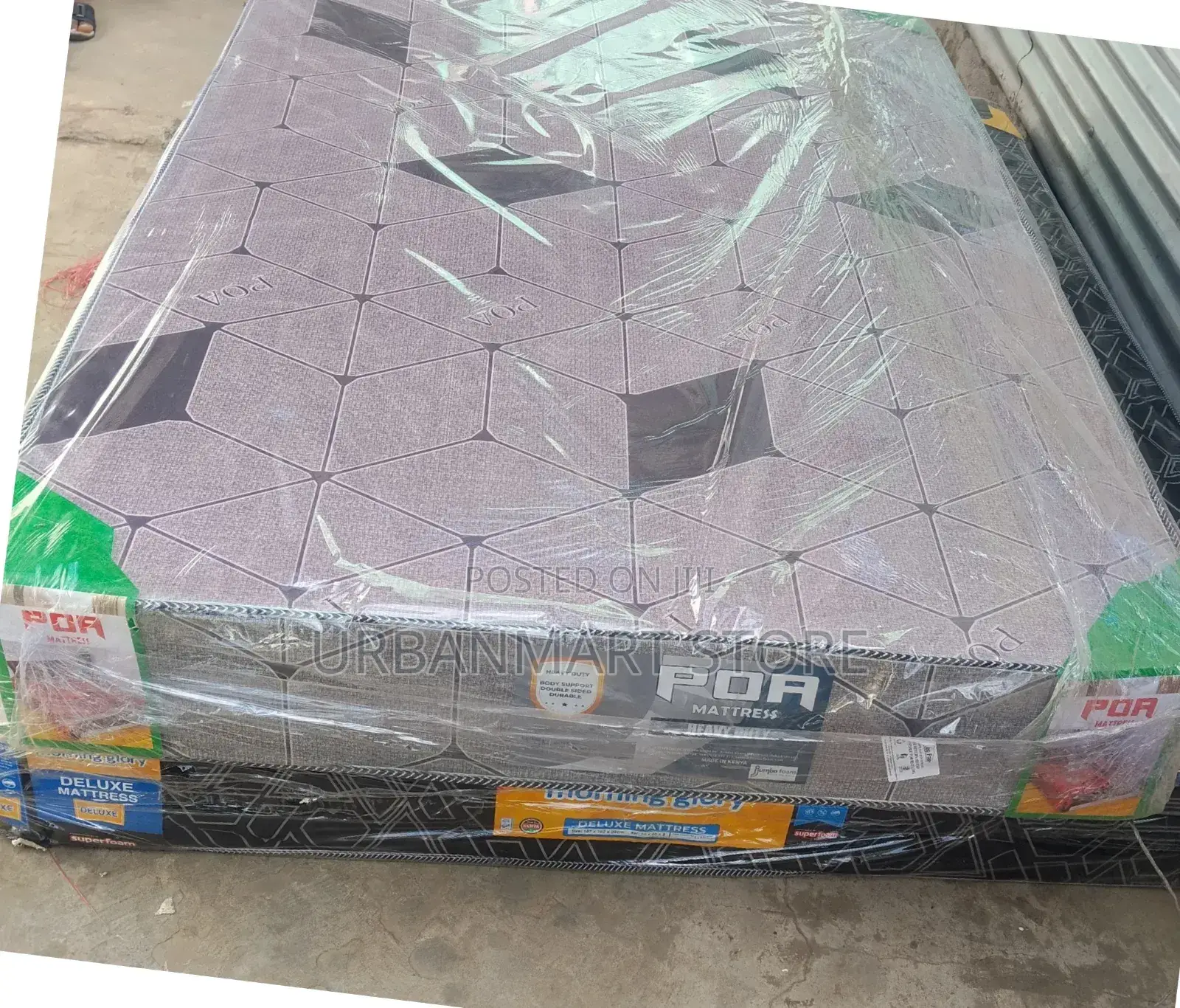 High Density 4 by 6, 8 Inches Plain Foam Jumbo Mattress