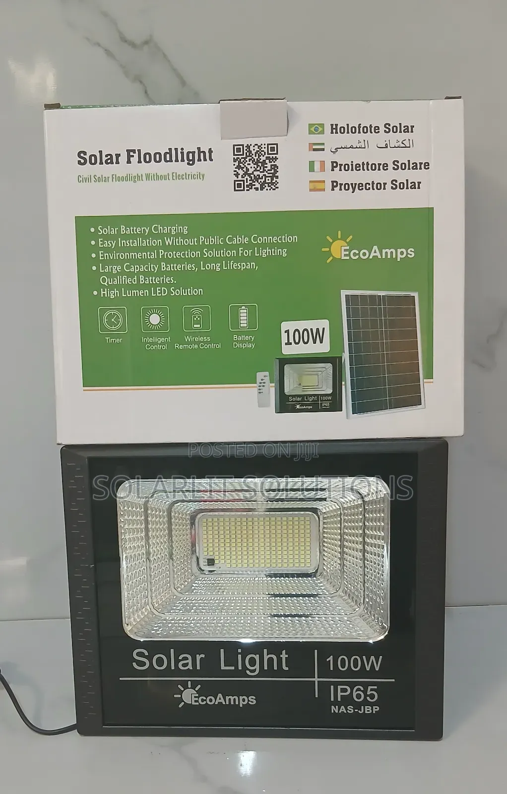 100w, 45w Solar Flood Lights