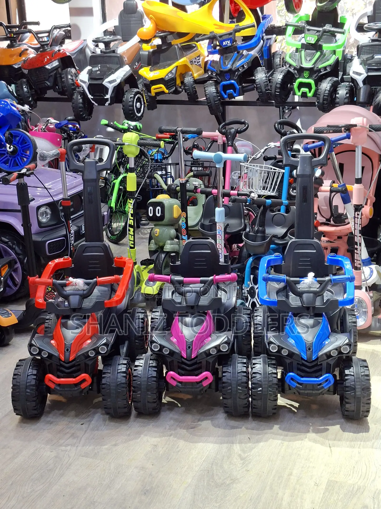 Kids Electric Toy Car With Handle Ride on for Toddlers