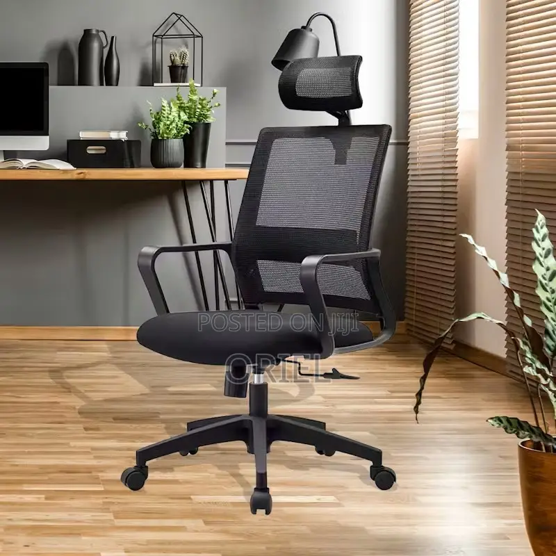 Office Chair : Adjustable Height Ergonomic Mesh Chair