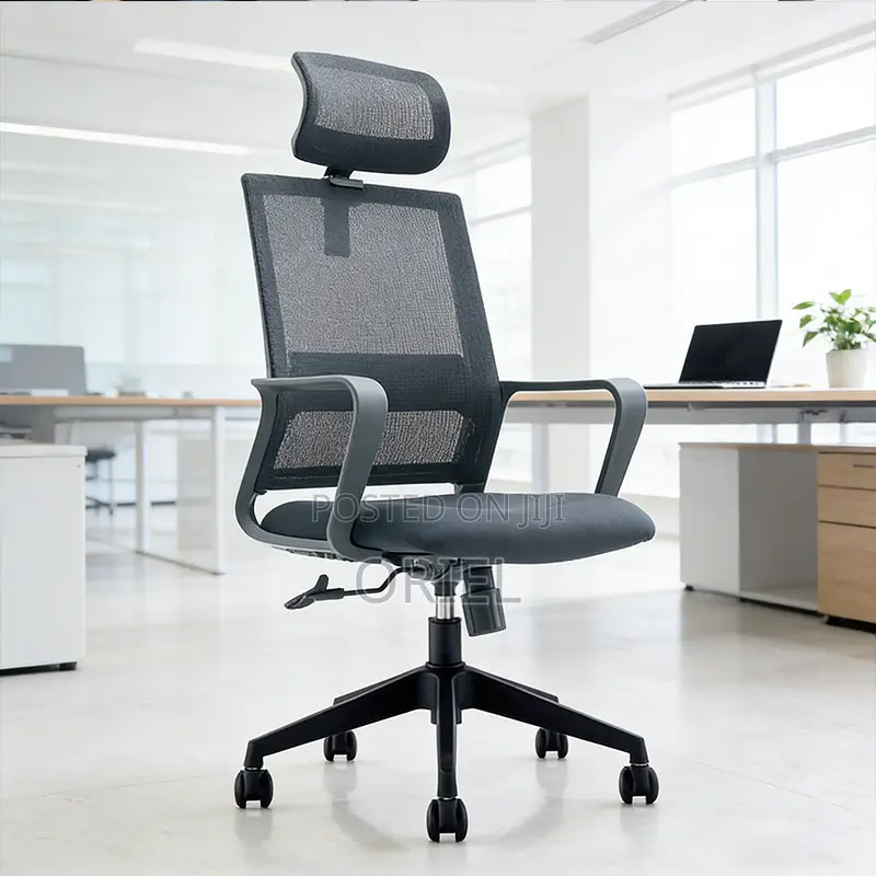 Office Chair : Adjustable Height Ergonomic Mesh Chair