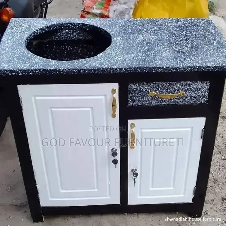 Granite Styleish Kitchen Cabinet With a Sink Top MMJ