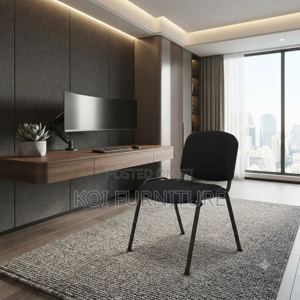 Office Chairs; Black Office Reception Tosca Mega Chair