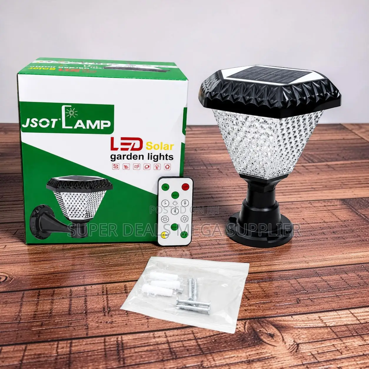 Solar Gate Pillar Lamp Dusk to Dawn Soft Glow Energy-Saving Led