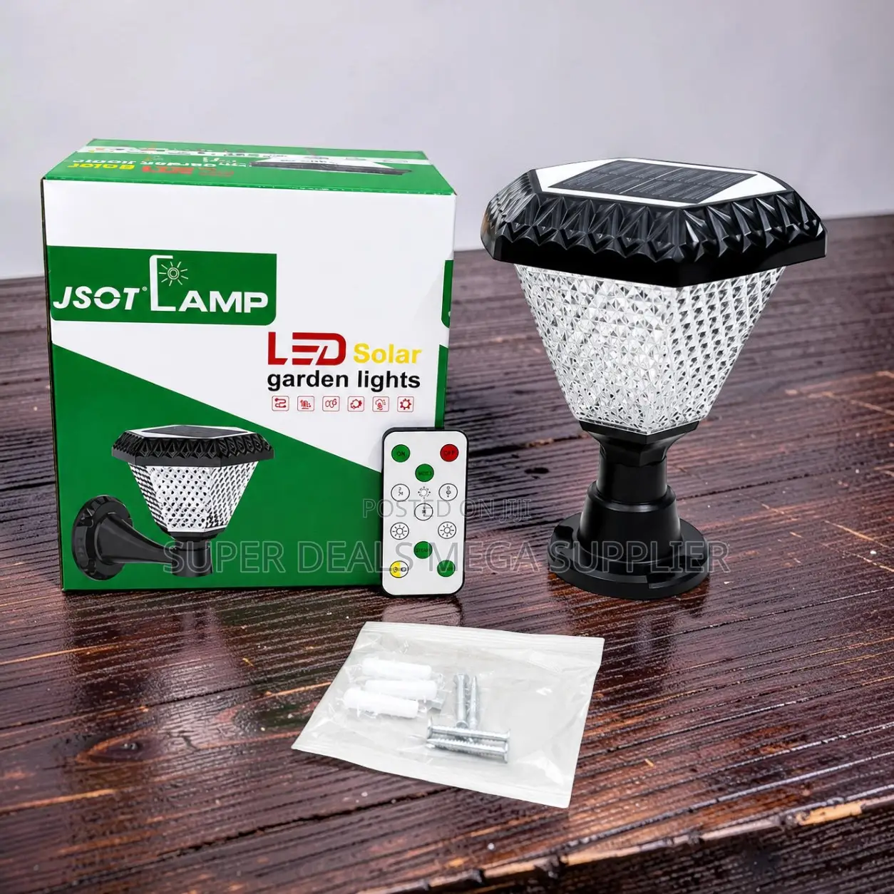 Premium Solar Main Pillar Light RGB Multi-Mode Waterproof Outdoor Lamp