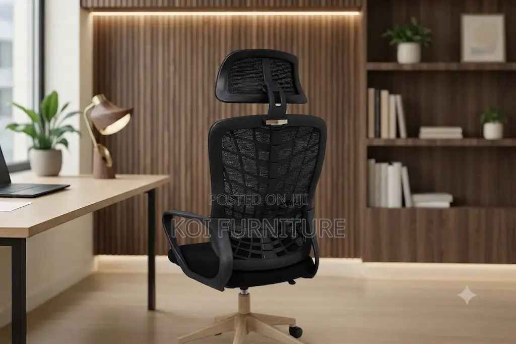 Office Chairs; Mesh High Back Ergonomic Office Recliner Fabric Seat