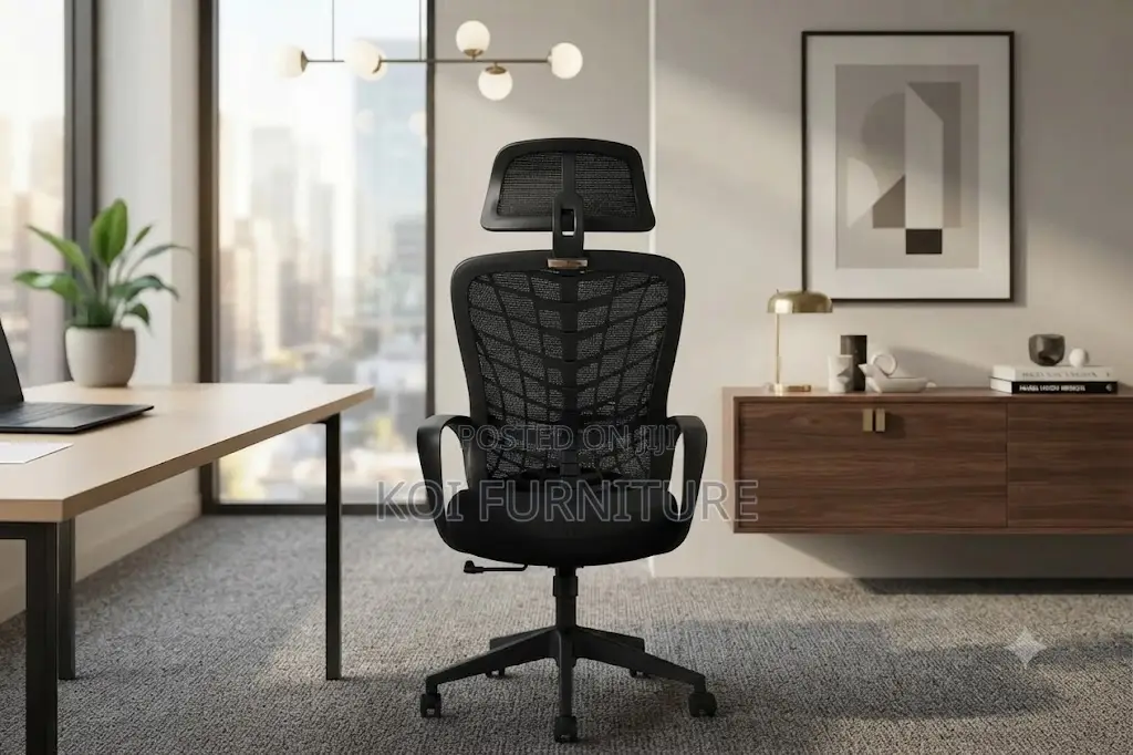 Office Chairs; Mesh High Back Ergonomic Office Recliner Fabric Seat
