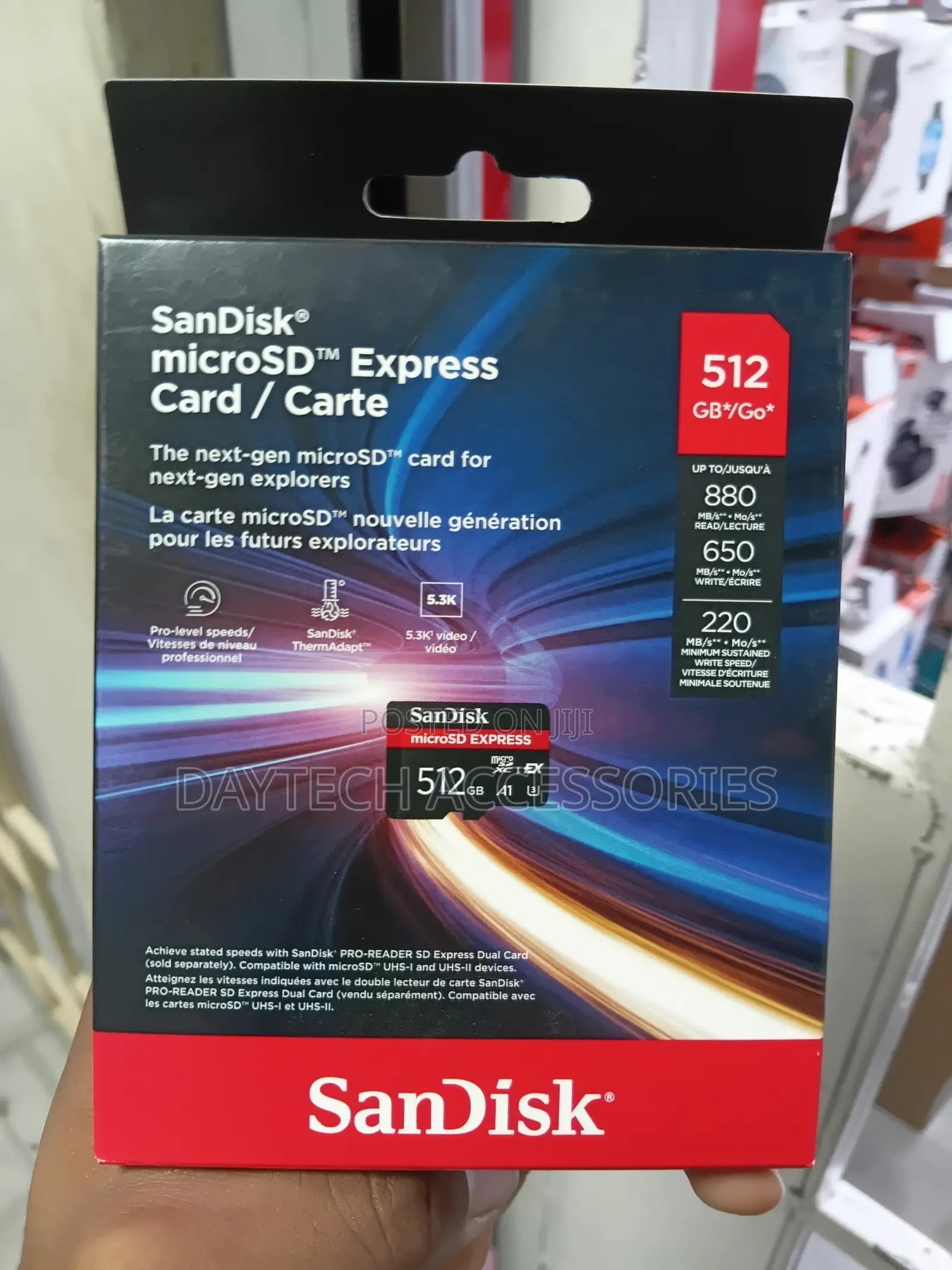 This Sandisk 512gb Microsd Express Card.