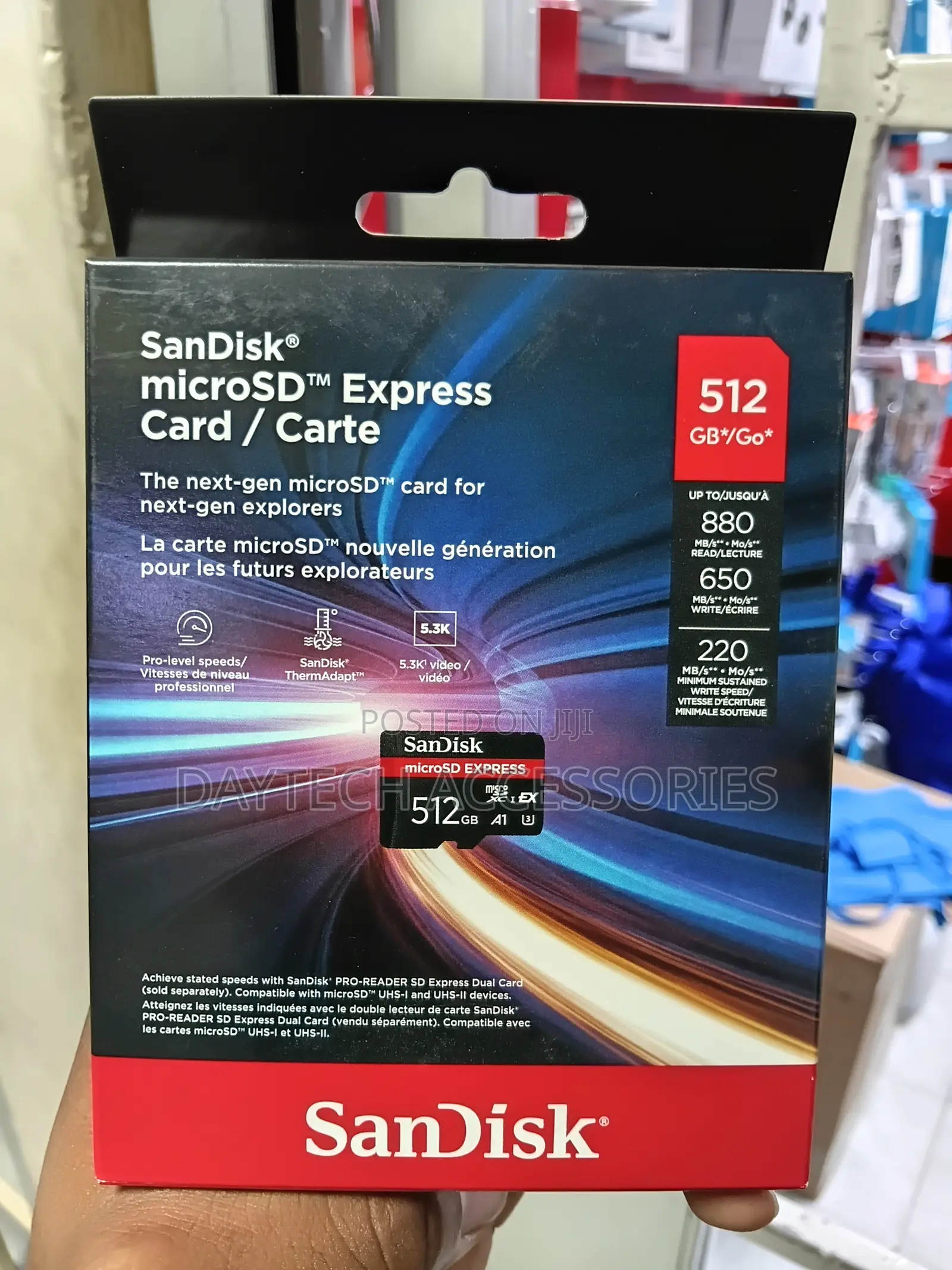 This Sandisk 512gb Microsd Express Card.