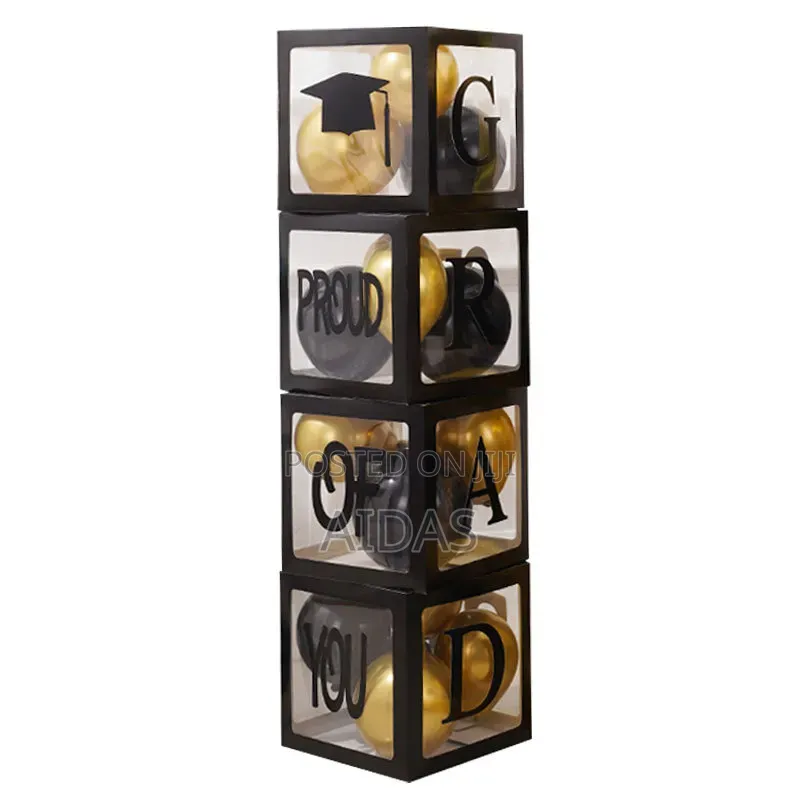 Grad Party Celebration Boxes – Graduation Decoration Display Boxes
