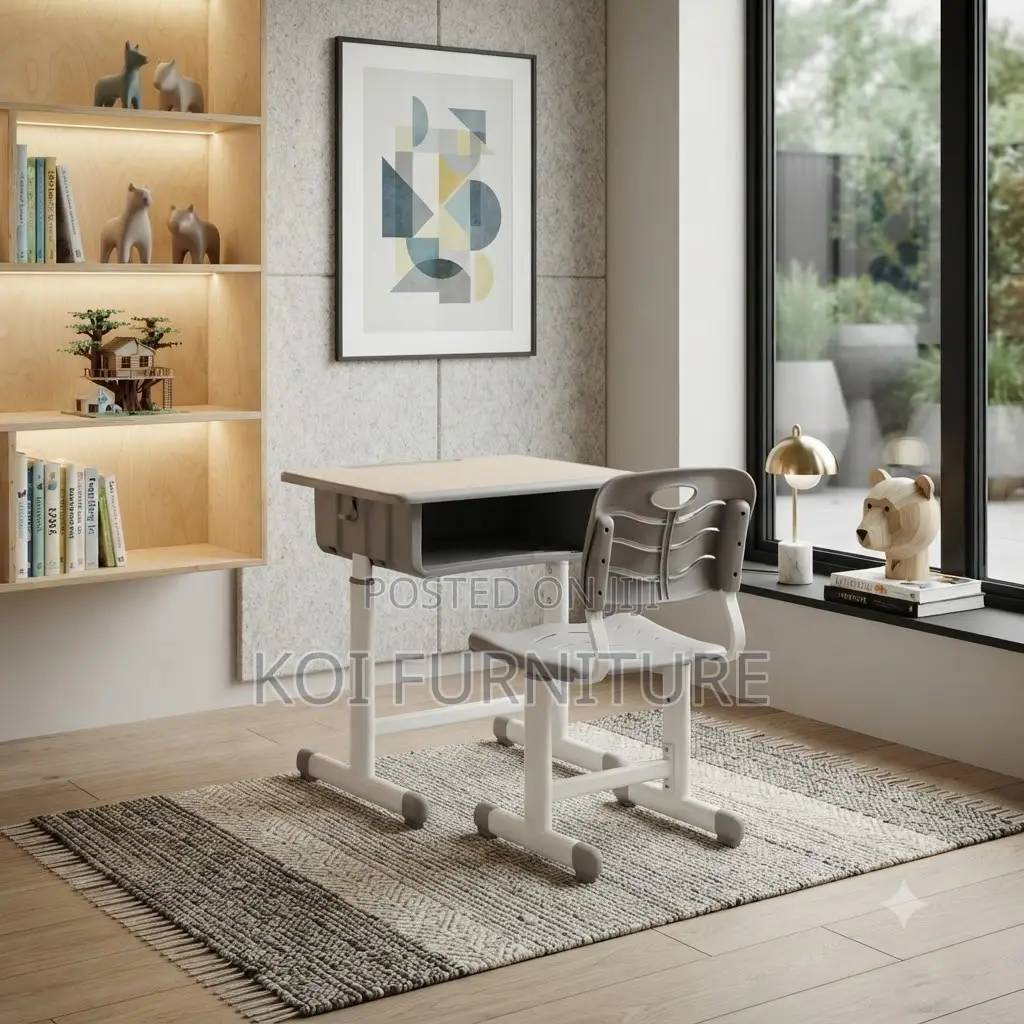 Home Desk; Adjustable Schools Adjustable Desk Chair Set